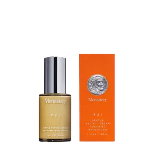 Monastery Rei - Gentle Retinol Cream with Reishi Mushroom Beta-glucans - Hydrating Formula for Brightening Skin and Reducing Fine Lines - 1oz / 30ml
