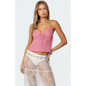 Edikted Women's Milli Crochet Backless Top