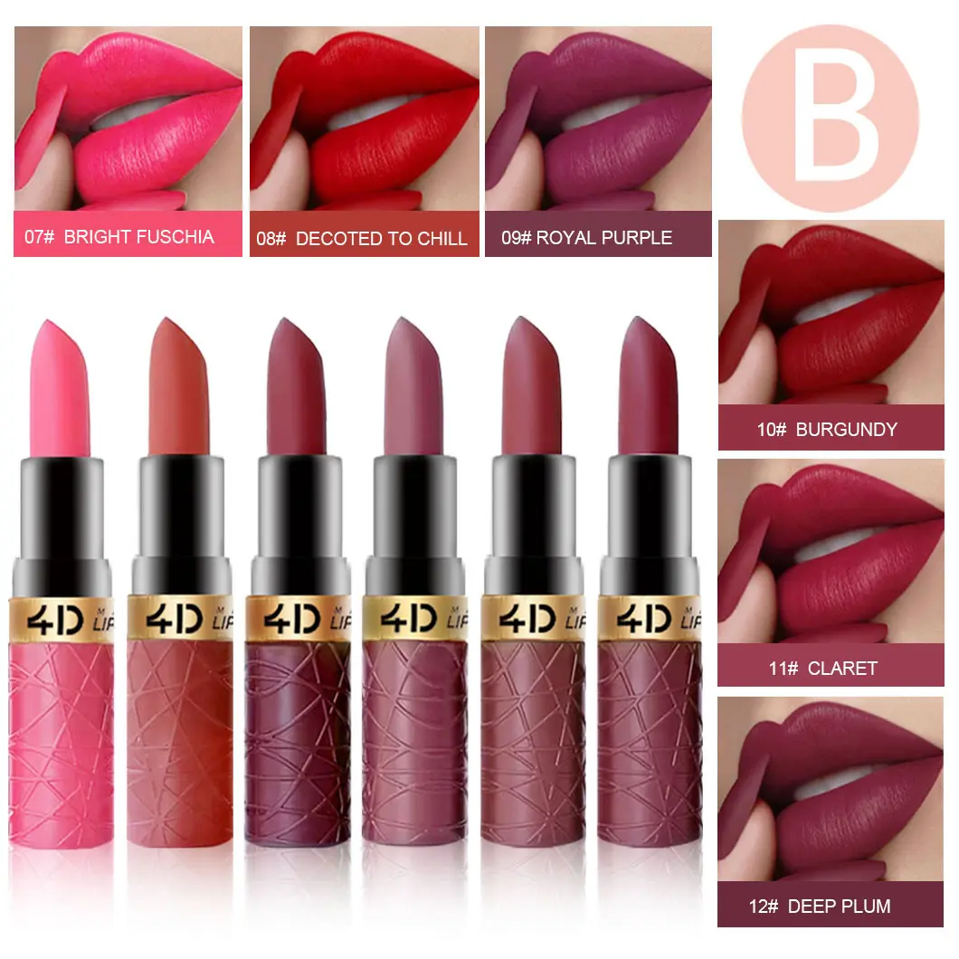 6 Piece Matte Hydrating Moisturizing Lipstick Set, Hydrate, Long-Lasting, Flawless & Easy to Apply, Perfect for Daily Use & Parties, Fashionable Women's Cosmetic Makeup Collection
