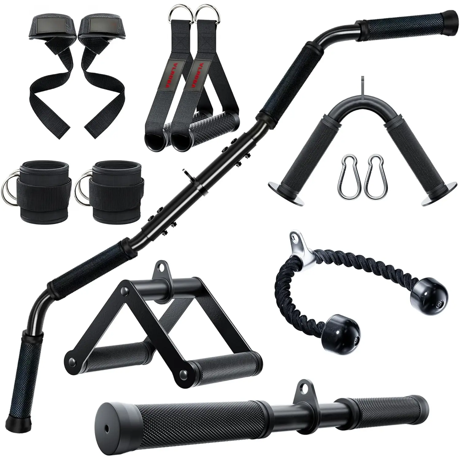 Attachments for Gym, Machine Accessories for  Gym, Triceps Pull Down Attachment, LAT Pull Down Attachment Weight Fitness