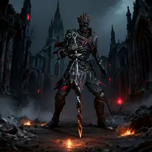 Dark Souls Iii Statue, Knight Desktop Ornament, Soldier Model, Handmade Sculpture, Perfect Gift for Gamers & Collectors, Model Figure, Action Figures