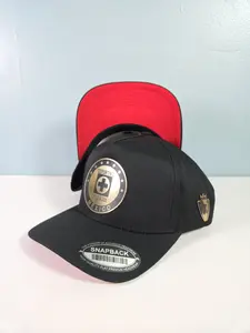 Cruz Azul Hats, Black Snapback with logo Cruz Azul, Gorra del Cruz azul