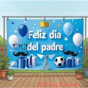 1PC,2D Flat Customize Backdrop Father's Day Decorative Backdrop, Festival Party Photo Background Wall, Home Gathering Scene Decoration Hanging Cloth, Celebration Father's Day Atmosphere Decorative Ban
