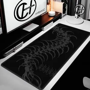 XXL Dark Gothic Centipede Gaming Mouse Pad with Spine Ribs Large Mouse Mat Desk Mat for Office Keyboard Mouse Pads for Desk
