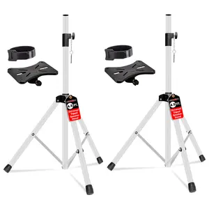 5 Core Speaker Stands Pair Adjustable 54 Inch Tripod 132 lbs Capacity 35mm Mount for DJ PA Use