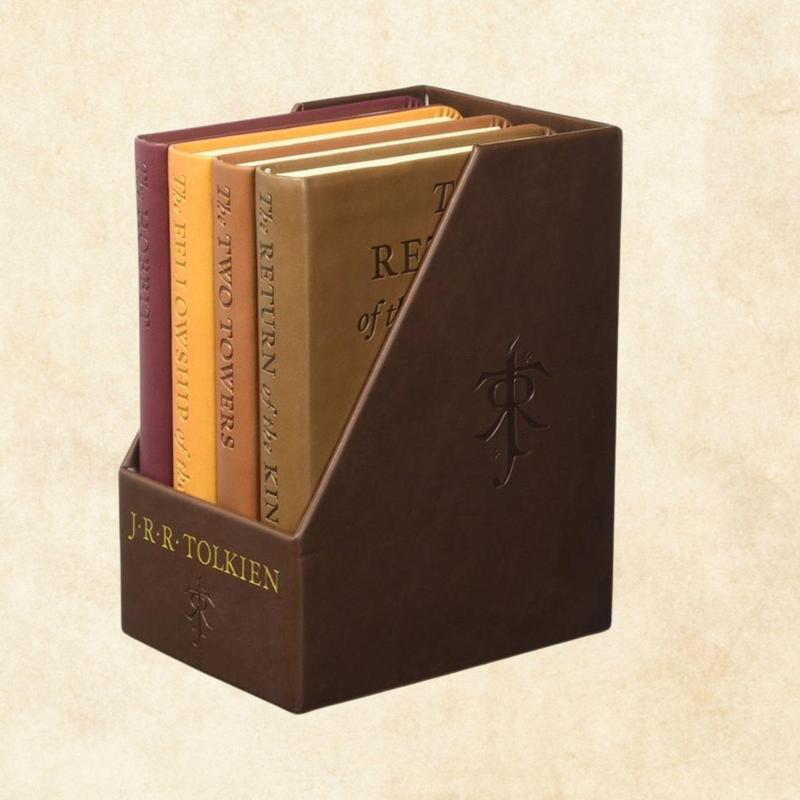 The Hobbit And The Lord Of The Rings: Deluxe Pocket Boxed Set - Leather Bound Gold Foil Stamped Special Edition Hardback Omnibus Edition Bundle