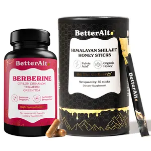 Metabolic Energy Duo | 13-in-1 Summer Body Metabolism Capsules + GOLD+ Shilajit Honey Sticks | 30 Sticks + 120 Capsules