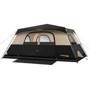 FanttikOutdoor Camping Tent 4/6/8/10 Person Instant Cabin Tent Setup in 60 Seconds with Rainfly & Windproof Portable with Carry Bag for Family Camping & Hiking