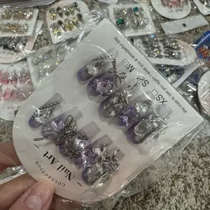 Y2K Blind Box Press On Nails 3 Sets - Surprise Designs for Any Occasion press-on nail Super Strong nails Long Diamond nail sets