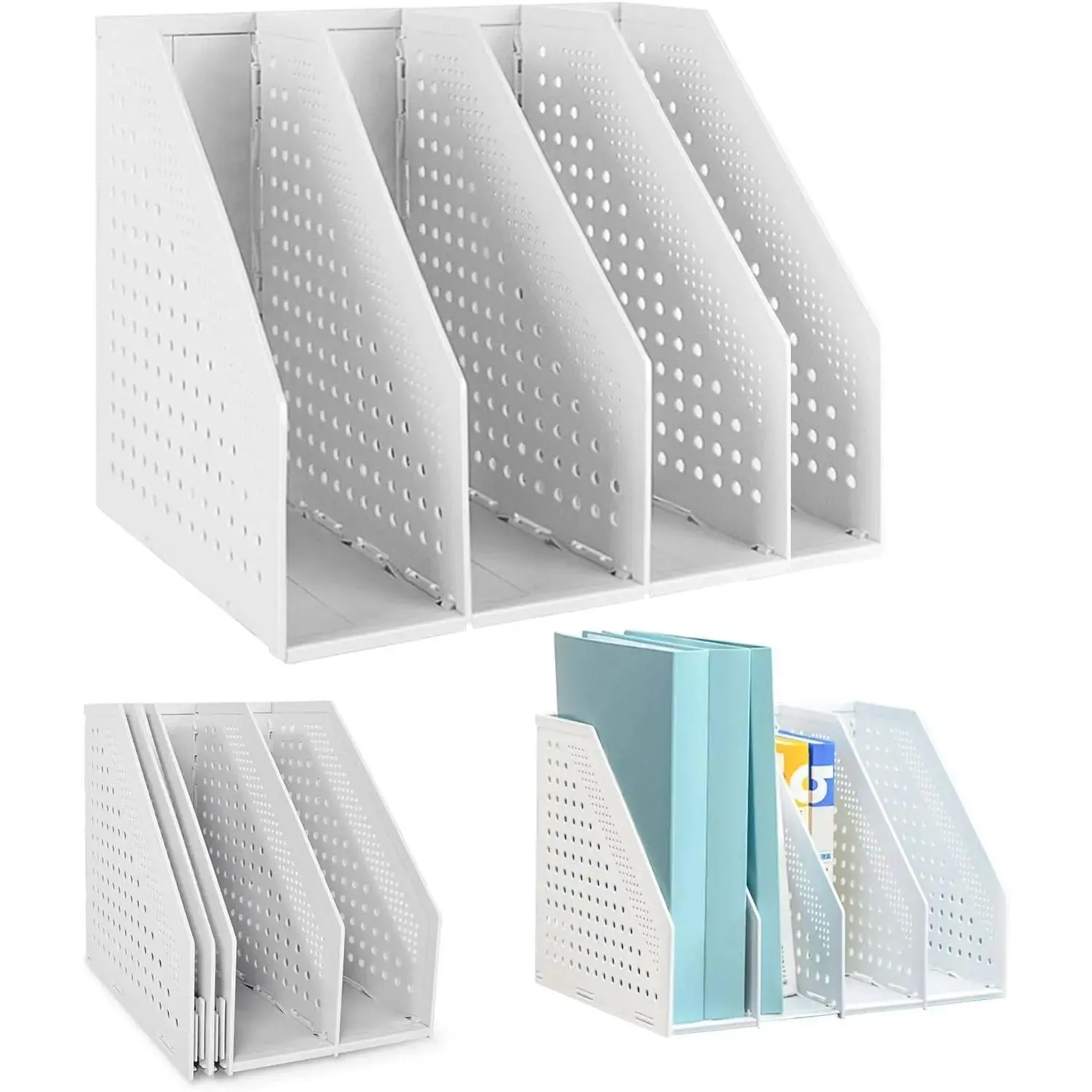 4 Compartments - Light Grey