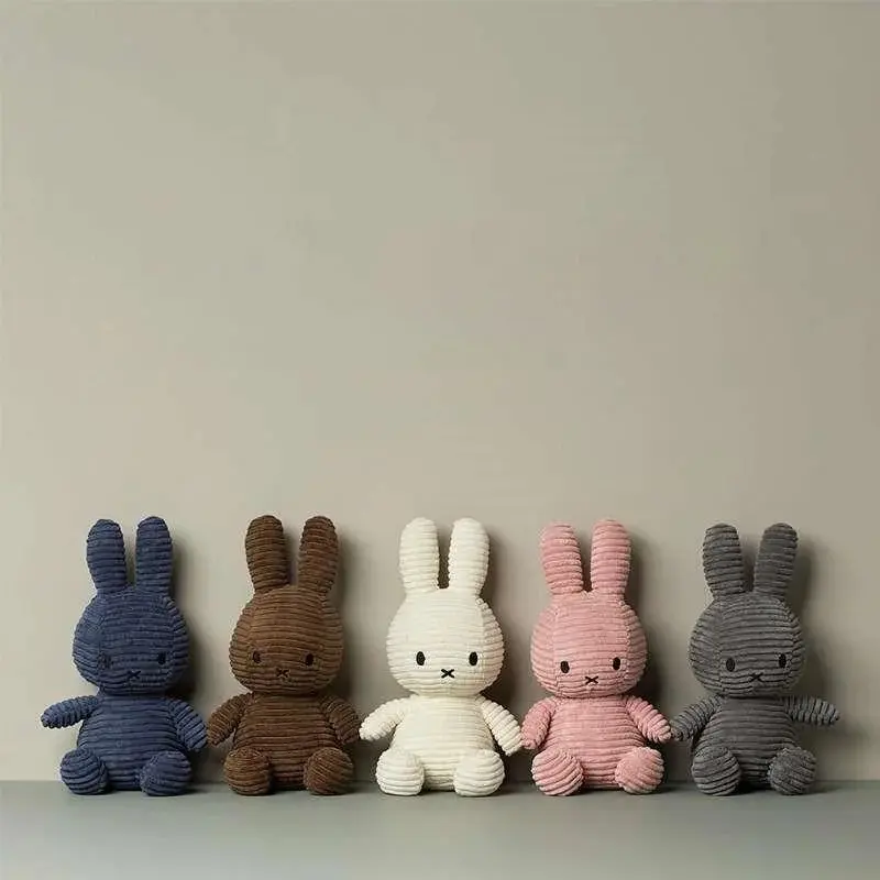 Miffy Corduroy Comfortable Soft Rabbit Soothing Doll Cute Plush Decorative Pendant Birthday Christmas Gift toys for Girl and Boy