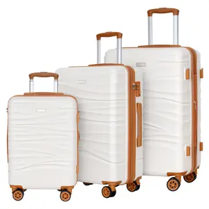 Hykolity 3-Piece Expandable Luggage Set, 22/26/30 Inch Durable PC+ABS Hardshell Suitcases with TSA Lock & Dual Spinner Wheels, Lightweight