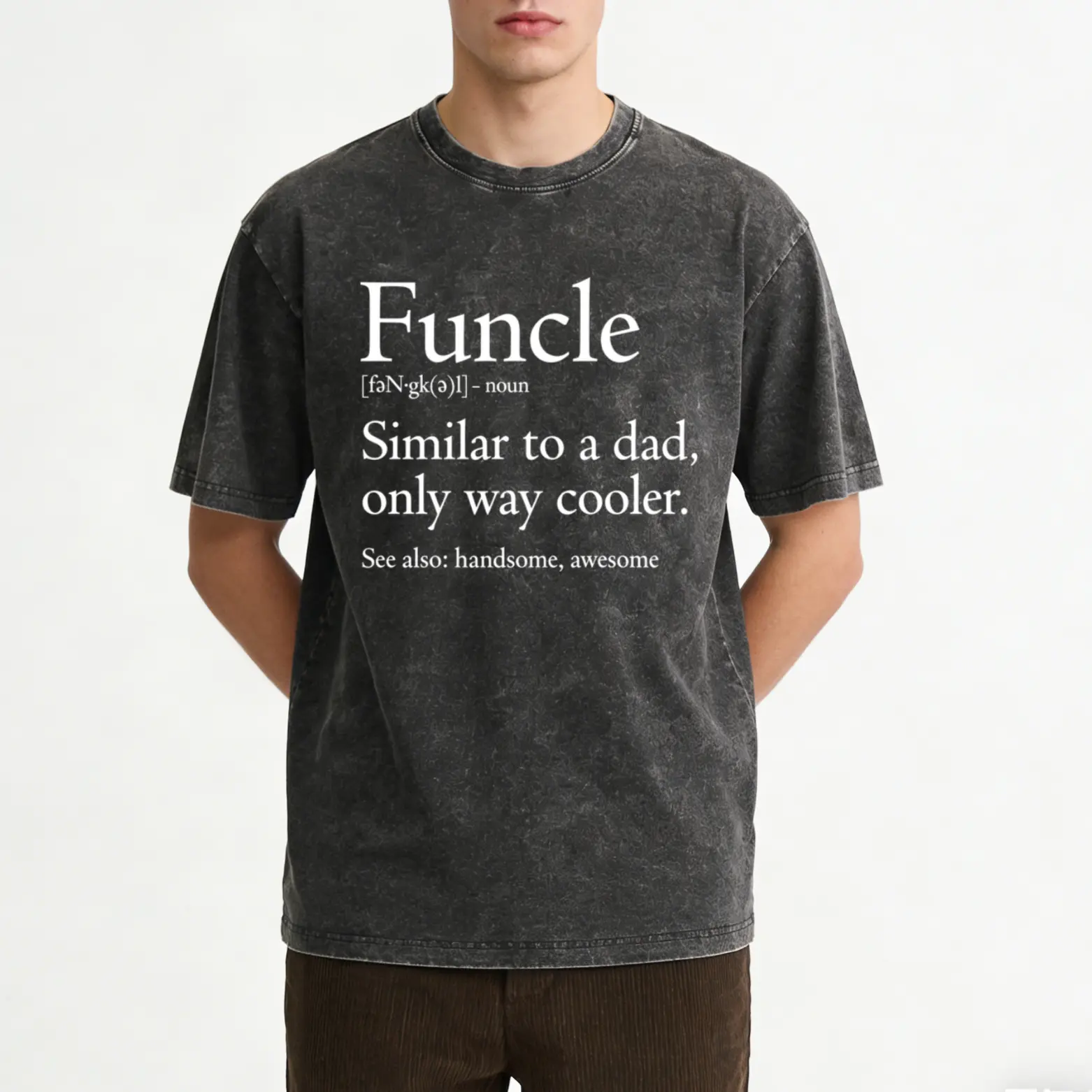 Funny Washed Funcle Shirt – Cool Uncle Gift Tee for Father’s Day
