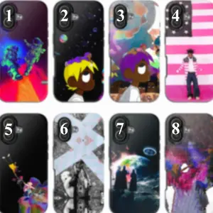 Uzi Inspired Phone Case – Pink Space Rap Aesthetic Cover – Hip Hop Y2K Cartoon Style – Gift for Trap Music Fans For Iphone & Samsung S