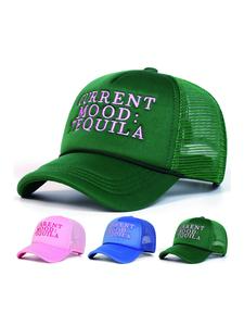 Unisex Tequila Mesh Baseball Cap, Adjustable Sun Protection Casual Hat for Spring & Fall, Outdoor Travel Beach Vacation