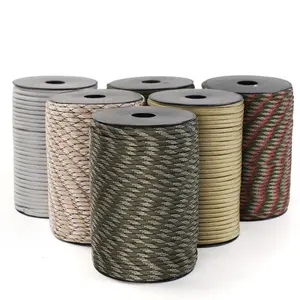 9-core Parachute Rope, 1 Piece Multifunctional Windproof Rope for Tent Construction, Fixed Backpack Storage, Clothes Drying, Bracelet Weaving, Camping & Hiking Accessories, Camping Supplies