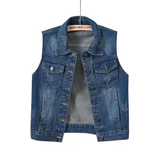 Denim Vest for Women Jacket Spring Streetwear Women Clothing Autumn Coats Fashion Clothes Casual Vintage Elegant Sleeveless Can be used with raincoat