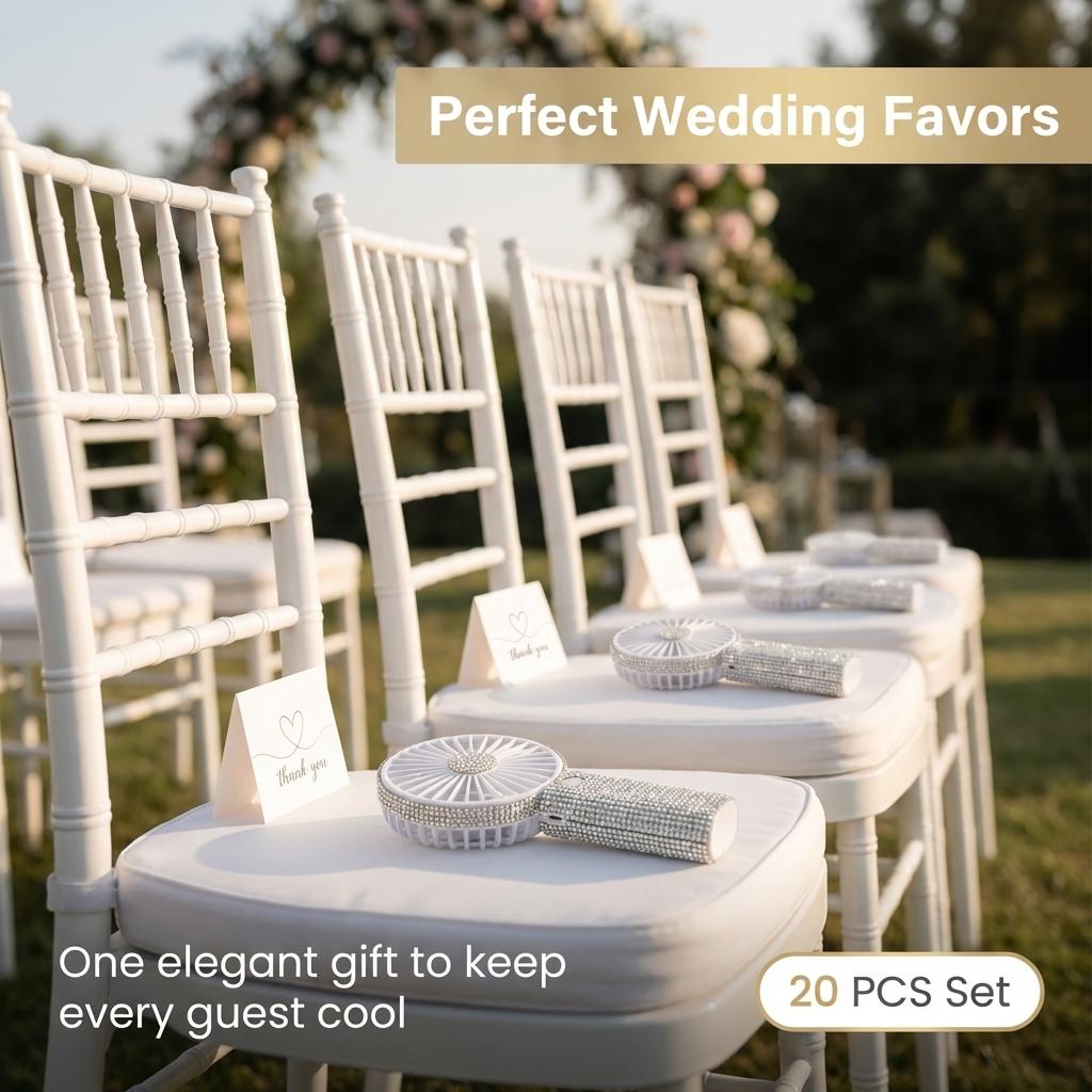 TAZTIR USB Rechargeable Mini Fan, Portable Diamond-style Handheld, Exquisite Battery Life, Suitable for Wedding, Outdoor, Desk, Travel, Valentine's Day Gift, Mother's Day Gift TAZTIR USB Rechargeable Mini Fan, Portable Diamond-style Handheld, Exquisite Battery Life, Suitable for Wedding, Outdoor, Desk, Travel, Valentine's Day Gift, Mother's Day Gift