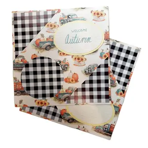 Premade Scrapbook Two Page Layout Welcome Autumn Theme