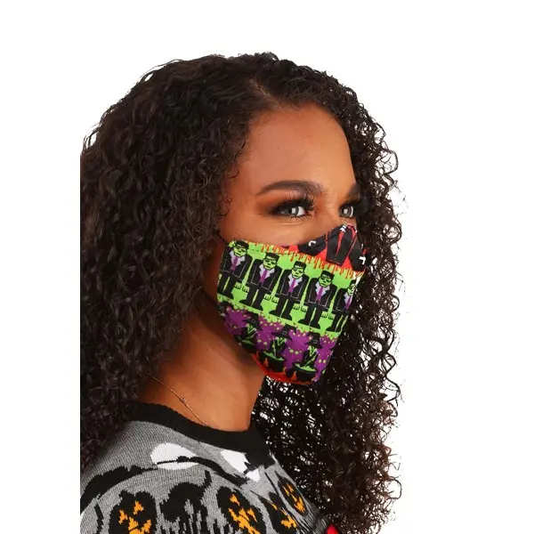 Adult Monsters Sublimated Face Mask