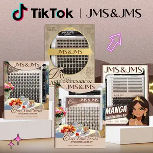 Spiky Manga Lash Kit l JMS&JMS Manga Collection l 【NO BRUSH】Fairy,Bunny,Spiky 70D,Party Queen,DIY Eyelash Extension, Waterproof Week Long Lasting Anime Lash Makeup Cosmetic Mother Gift #SummerVibes outdoorfun #tiktokshopmemorialday