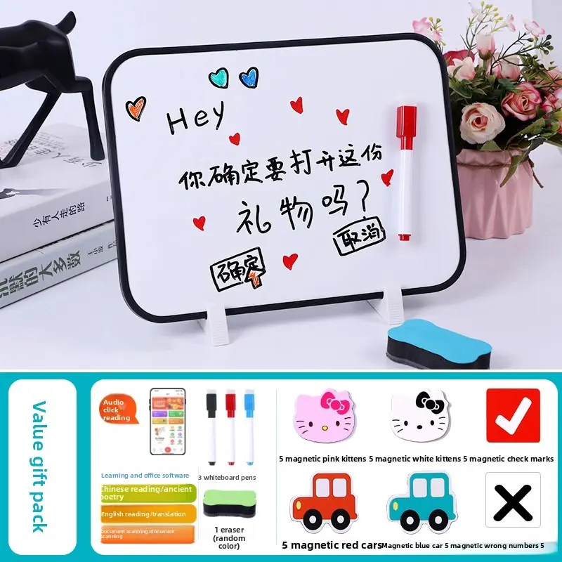 Black-framed whiteboard [upgraded aluminum alloy s