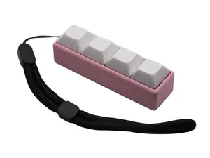 Pink Four-Button Mechanical Switch Fidget Toy w/ Adjustable Wrist Strap | Stim Toy, Stress Relief, ADHD, ASMR