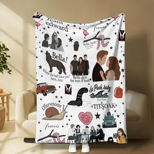 Team Eddward Where Have You Been Loca Blanket, Fantasy Vampire Romance Decor For Men Women, Cozy Home Bedroom Birthday Gift Idea | GN100326.R2904.ID00