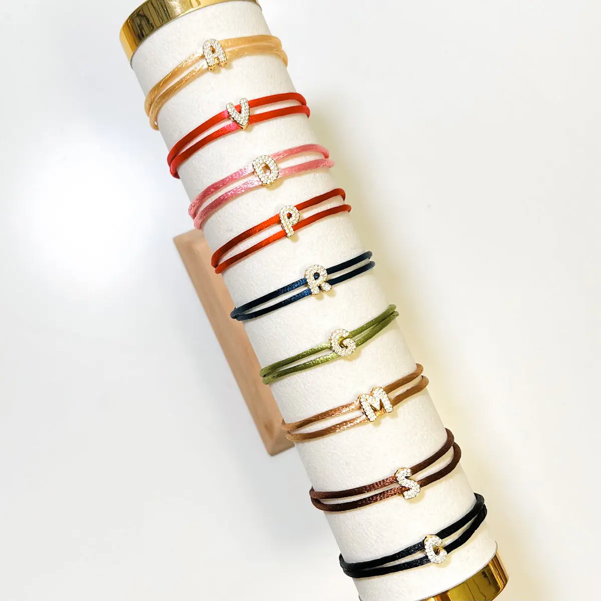 Silk Initial Bracelet