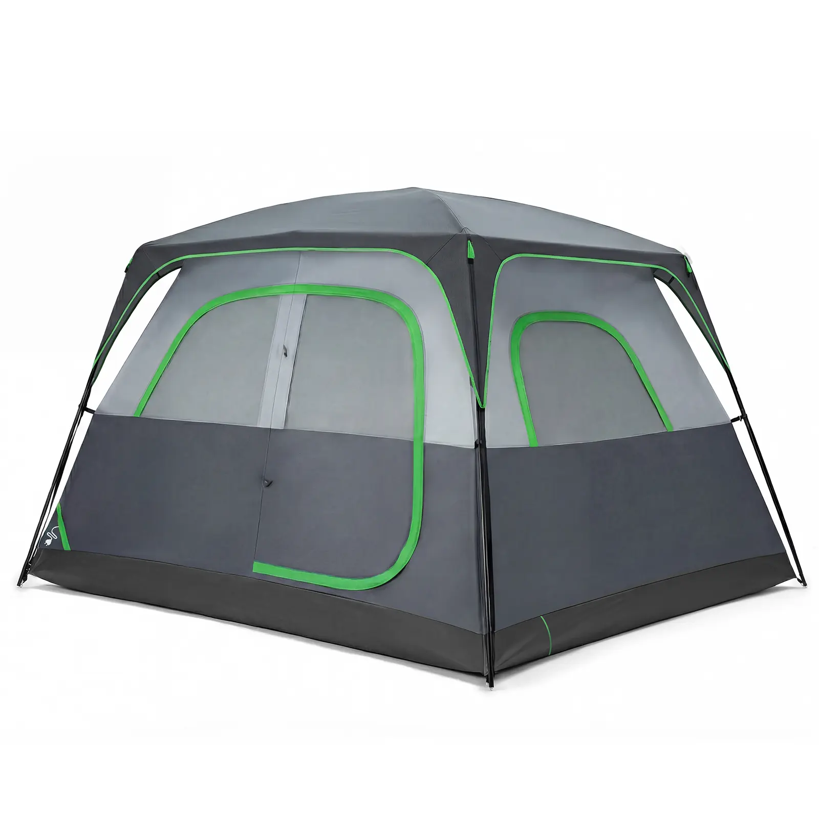 6-Person Waterproof Windproof Tunnel Camping Tent for Family - Large Interior, Easy Setup, Mesh Windows, Skylights, Portable for Car Camping, Hiking Cabin Tent Instant Shelter 6-Person Waterproof Windproof Tunnel Camping Tent for Family - Large Interior, Easy Setup, Mesh Windows, Skylights, Portable for Car Camping, Hiking Cabin Tent Instant Shelter