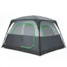 Sweetcrispy 6-Person Polyester Steel Frame Tunnel Camping Tent - Waterproof, Windproof, Moisture-Proof, Large Outdoor, Easy Setup, Mesh Windows, Rainfly 6 Skylight Airflow, Instant Cabin Tents for Families & Car Camping, Portable Shelter