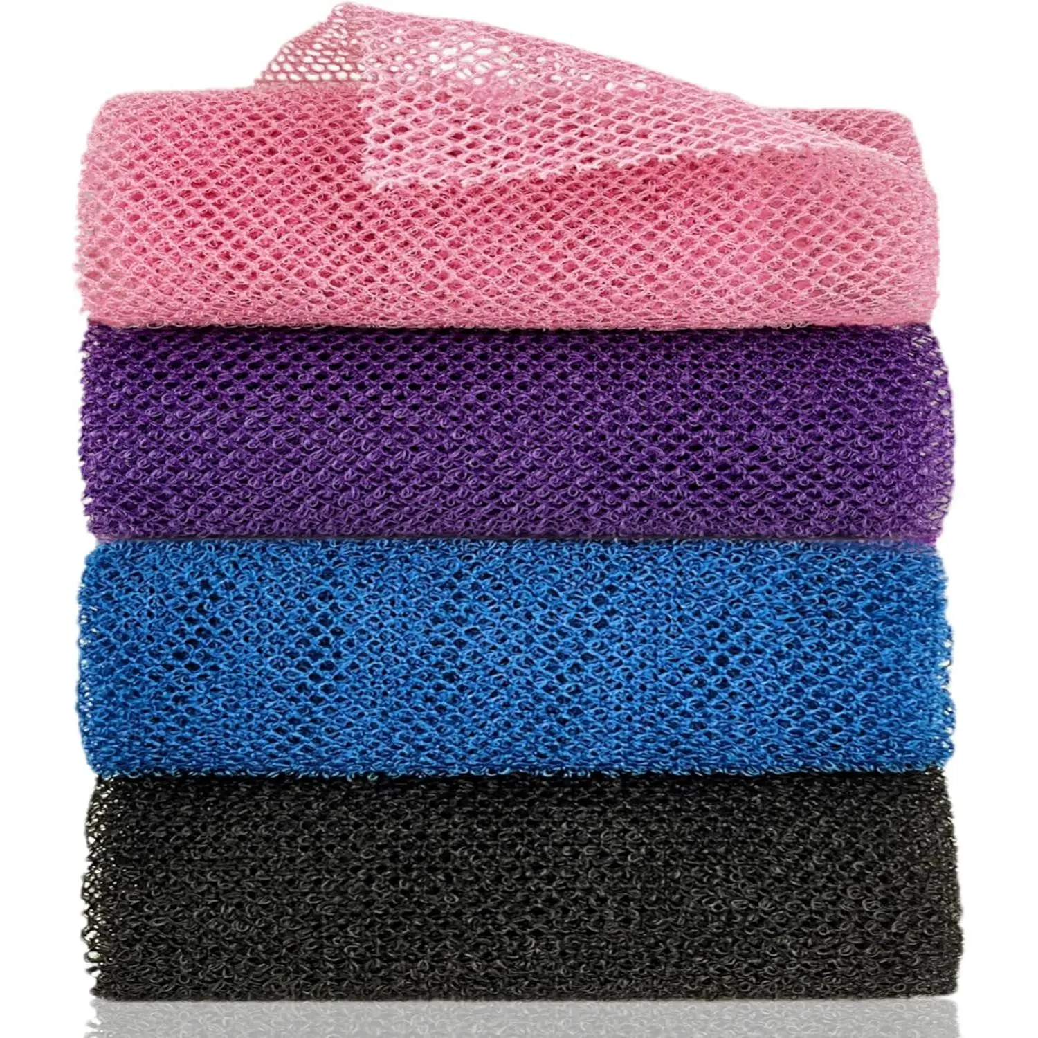 Net, 4 count  Net Sponge, Nylon  Bath Sponge Net,  Net Long Net Bath Sponge Shower  Scrubber