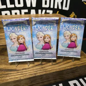 3 Topps Disney Wonder 2025 Trading Card packs- 4 Cards Per Pack Official Licensed Collectible Cards Featuring Elsa and Anna