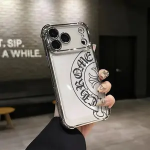 Black and white Gothic font lines Phone Case for iPhone 17 AIR 17 PRO 16 PRO 15  PRO MAX  14 PLUS 13 PRO 12 11 series (silicone softshell) airbag anti-drop and shockproofmobile phone protective case