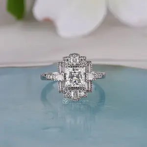 Art Deco Vintage Style Mosaic Statement Ring