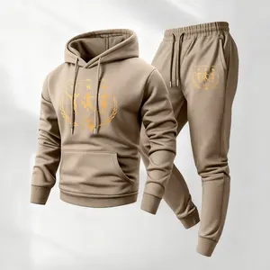 Men's NO.10 Printed Hoodie And Drawstring Track Pants Set, Men's Casual Sports Long-Sleeved Hooded Jacket And Pants, Suitable For Autumn And Winter, Men's Everyday Wear, Indoor And Outdoor Sportswear, Sportswear Set.