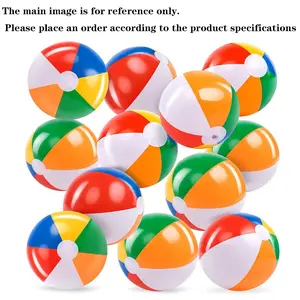 10pcs Inflatable Beach Balls 30cm/40cm, Rainbow Colors, Perfect for Pool Games, Summer Beach Essentials, Suitable for Adults & Teens, Pool Floats