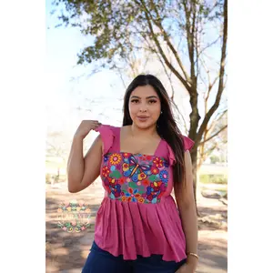 Mariposas Multi Embroidery Top
