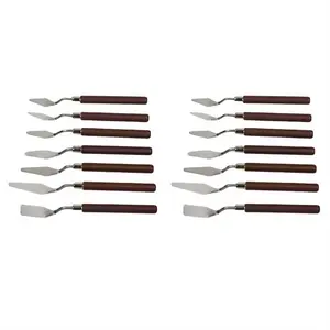 14 Pcs Oil Painting Knife Set Oil Painting Shovel Oil Painting Palette Knife Oil Acrylic Painting Tools for Color Mixing
