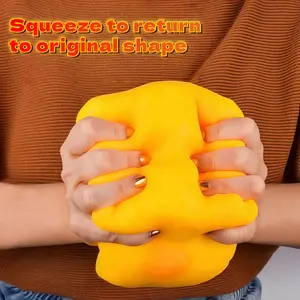 5-inch Soft, Fluffy Cheese Blocks (Stuffed Board) - Yellow, malleable stress-relieving toy suitable for children and adults. Soothes stress, provides fun play, and relaxes the mind and body. A perfect Children's Day gift.