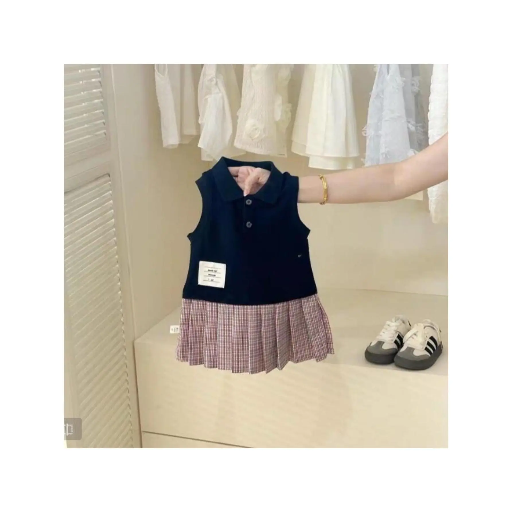 Sweet & Practical Teen Girls Collared Dress - Soft Short Sleeve A-Line Dress with Classic Collar, Machine Washable & Perfect for Year-Round Adventures