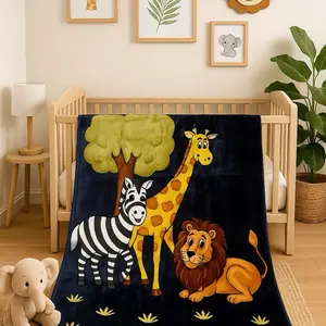 Beautiful safari receiving Blanket