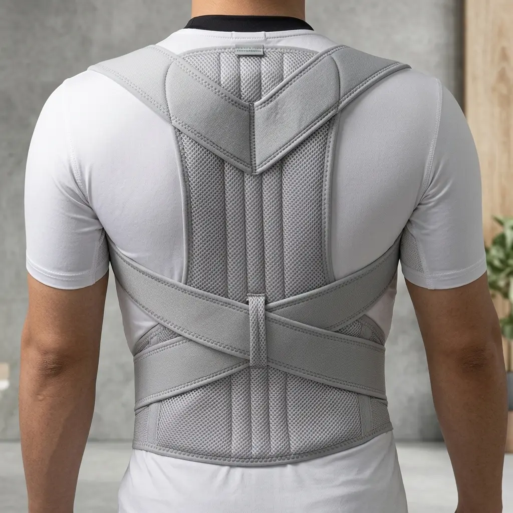 Adjustable Back Posture Corrector Brace – Shoulder & Lumbar Support for Men & Women