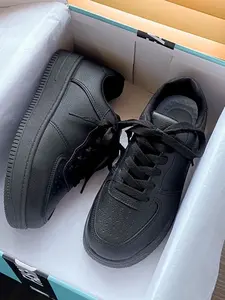 Women's Thick Sole Sneakers, Thick Soled Sneakers, New Fall Breathable Casual Sports Shoes, Student Versatile Board Shoes, PU Leather & Rubber Sole