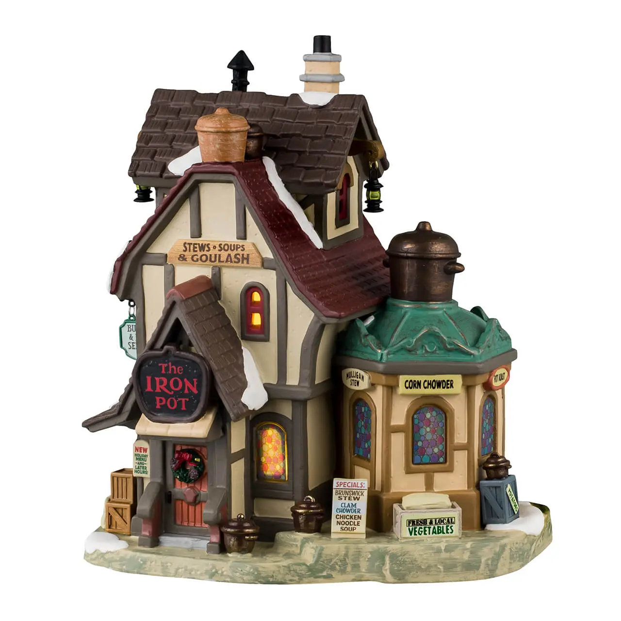 Lemax The Iron Pot Lighted Building #45262