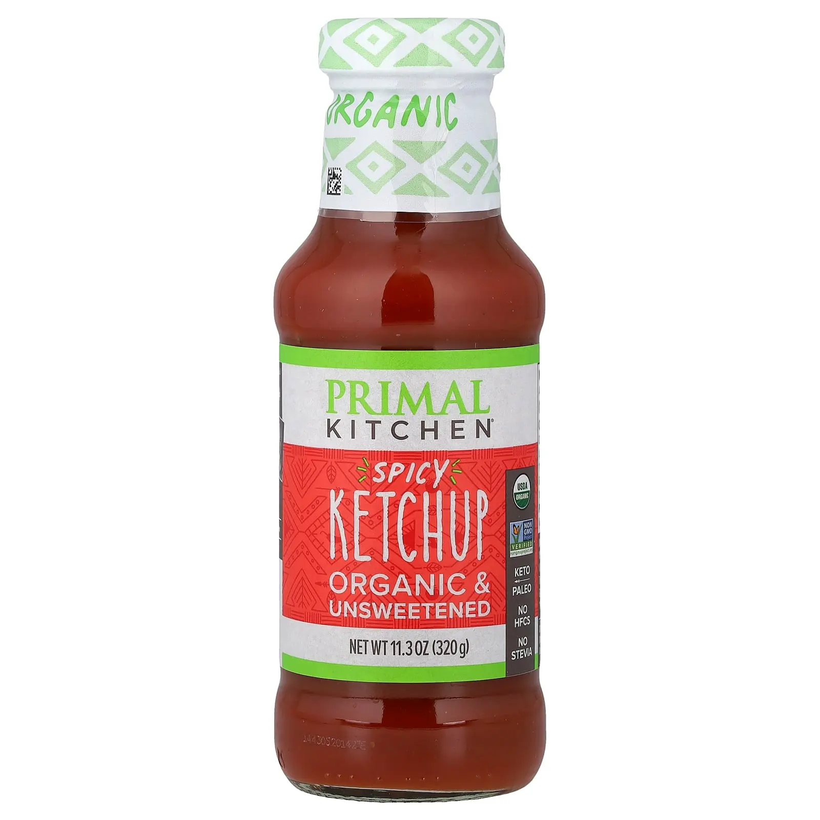 Primal Kitchen Organic Spicy Ketchup, Unsweetened, 11.3 oz (320 g)
