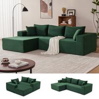 Green-Left Facing Chaise
