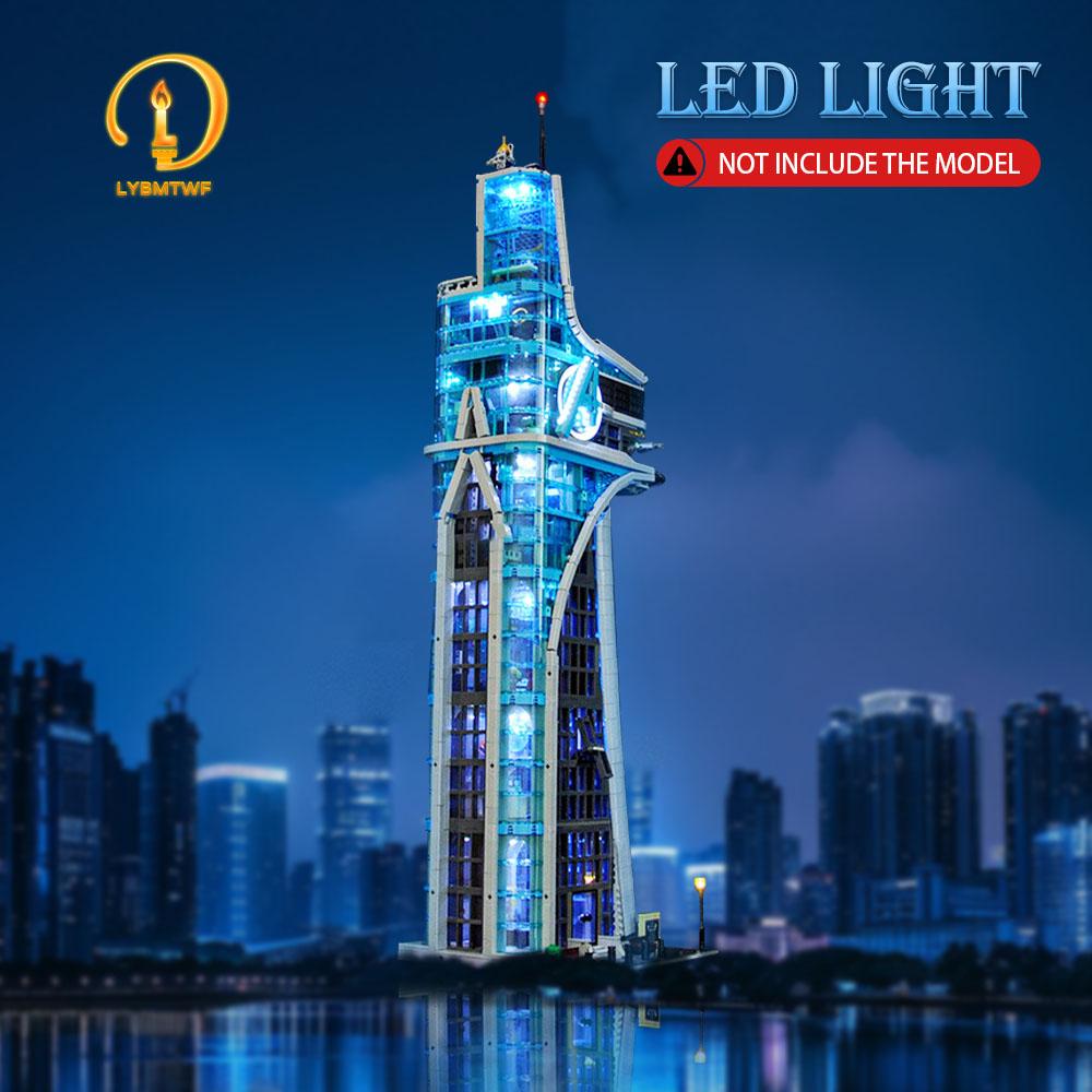 LYBMTWF LED Lighting Kit for the LEGO Avengers Tower Building Set; Compatible with LEGO 76269 — An Ideal Gift (Perfect for Birthdays and Holidays); (Lights Kit Only — Model Not Included)