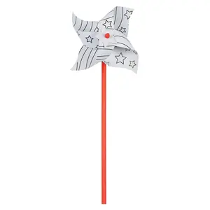 Color Your Own Patriotic Pinwheels - 12 Pc.