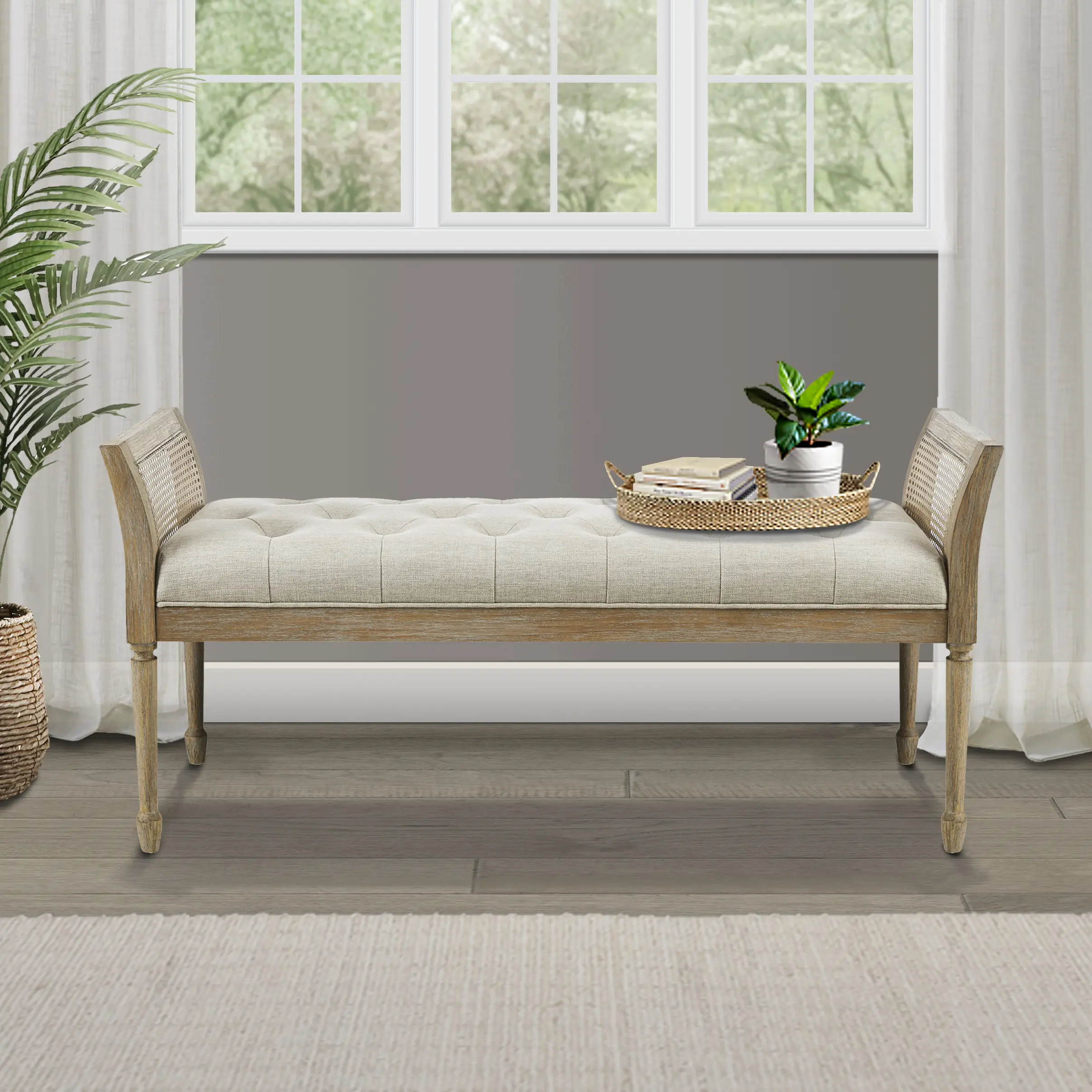Accent Bench for Entryway, Living Room, or Bedroom – Versatile Seating with Timeless Style